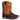PLT-103607 Western Men's Cracked Leather Embroidered Square Toe Cowboy Full Grain Leather Boots