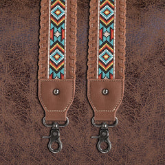 PST-1013  Montana West Western Guitar Style Embroidered Aztec Crossbody Strap