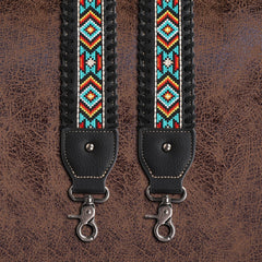 PST-1013  Montana West Western Guitar Style Embroidered Aztec Crossbody Strap