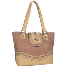 MW1107G-8317 Montana West Concho Collection Concealed Carry Tote