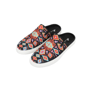 800-S013 Montana West Western Aztec Print Collection Sneaker Slides - By Case