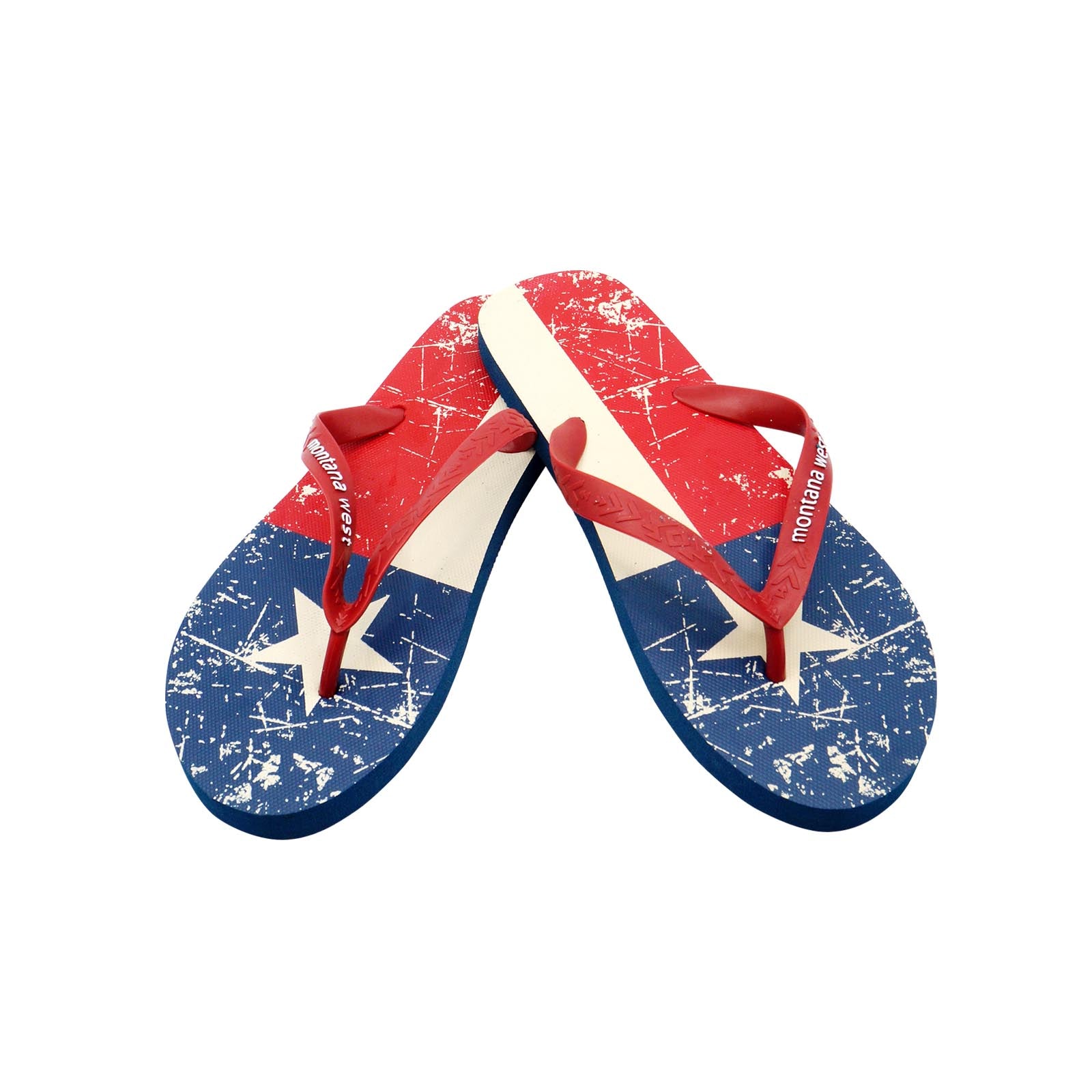 FF-2002 Montana West Texas Pride Collection Men's Flip Flops BY CASE (24PCS)