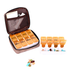 MW1003-193 Montana West Western Design Pill Box Travel Organizer/ Zippered Case Camo Print