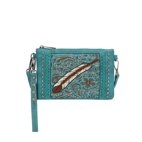 MW1133-181 Montana West Embroidered Collection Clutch/Crossbody