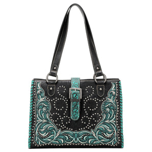 MW1143G-8317 Montana West Cut-Out/Buckle Collection Concealed Carry Tote