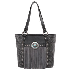 MW1146G-8317 Montana West Fringe Collection Concealed Carry Tote
