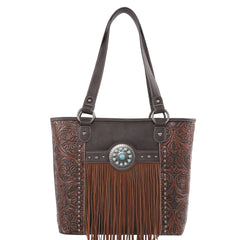 MW1146G-8317 Montana West Fringe Collection Concealed Carry Tote