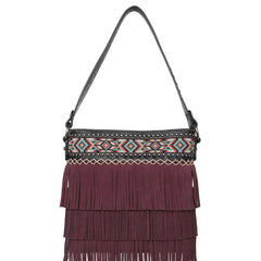 MW1203G-918 Montana West Aztec Tiered Fringe Collection Concealed Carry Hobo