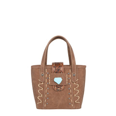 MW1221-923 Montana West Tooled Collection Small Tote/Crossbody