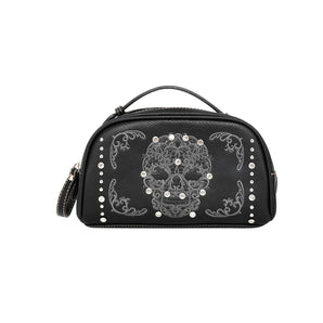 MW494-190 Montana West Sugar Skull Multi Purpose/Travel Pouch