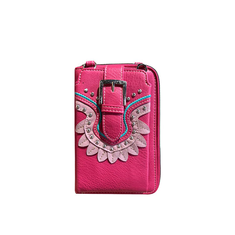 PHD-127 American Bling Buckle Collection Phone Wallet/Crossbody