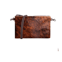 RLH-002 Montana West Hair-On Cowhide Leather Clutch/Crossbody
