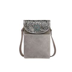 RLP-2002 Montana West Floral Tooled Genuine Leather Belt Loop Phone Holster Pouch/Multi-function Crossbody