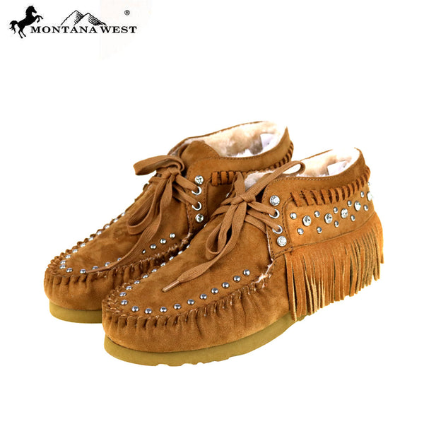 Moccasins hot sale with fringe