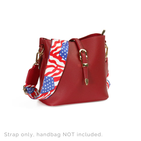 STP-US01  Montana West Guitar Style Crossbody Strap American Flag Print Collection