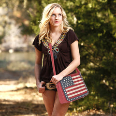 US04G-8287 Montana West American Pride Concealed Carry Crossbody