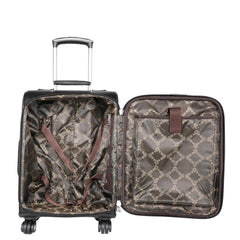 WRL-L1/2/3 Montana West Tooled Leather Collection 3 PC Luggage Set-Coffee