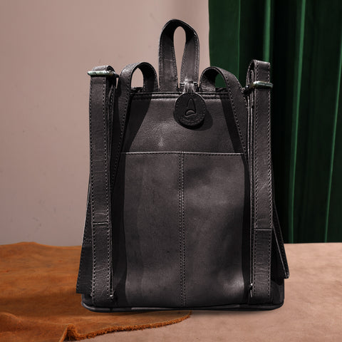 A&A-1041 Montana West Genuine Oily Calf Leather Hand Tooled Collection Backpack