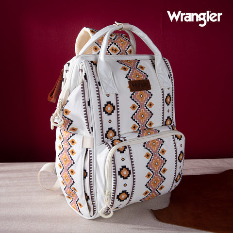 WG2204-9110  Wrangler  Aztec Printed Callie Backpack - Tan