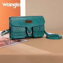 WG320-209  Wrangler Vintage-Inspired Crossbody Bag -Turquoise
