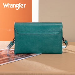 WG320-209  Wrangler Vintage-Inspired Crossbody Bag -Turquoise