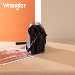 WG320-209  Wrangler Vintage-Inspired Crossbody Bag -Black