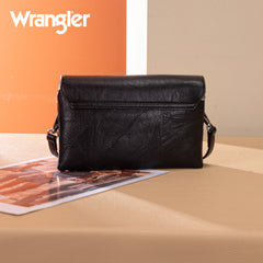 WG320-209  Wrangler Vintage-Inspired Crossbody Bag -Black
