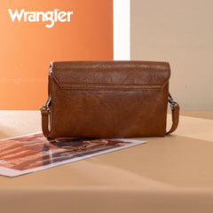 WG320-209  Wrangler Vintage-Inspired Crossbody Bag -Brown