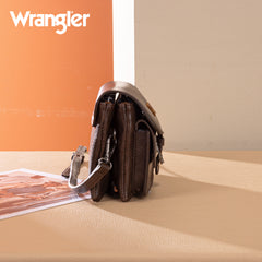 WG320-209  Wrangler Vintage-Inspired Crossbody Bag -Coffee