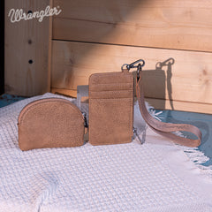WG145-W007  Wrangler Embroidered Bi-Fold Wallet - Khaki