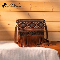 MW1330G-9360   Montana West Tooled/Embroidered Collection Concealed Carry Crossbody