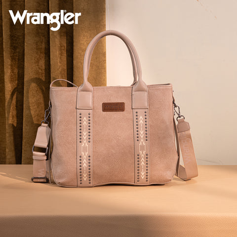 WG199-1824 Wrangler Carry-All Aztec Expandable Tote/Crossbody -Tan