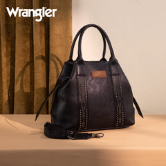WG199-1824 Wrangler Carry-All Aztec Expandable Tote/Crossbody -Black