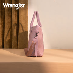 WG199-1824 Wrangler Carry-All Aztec Expandable Tote/Crossbody -Dark Pink