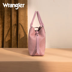 WG199-1824 Wrangler Carry-All Aztec Expandable Tote/Crossbody -Dark Pink