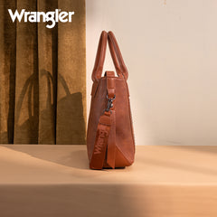 WG199-1824 Wrangler Carry-All Aztec Expandable Tote/Crossbody -Brown