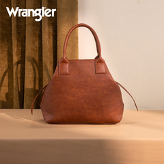 WG199-1824 Wrangler Carry-All Aztec Expandable Tote/Crossbody -Brown