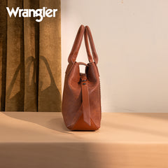 WG199-1824 Wrangler Carry-All Aztec Expandable Tote/Crossbody -Brown