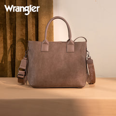 WG199-1824 Wrangler Carry-All Aztec Expandable Tote/Crossbody -Dark Khaki