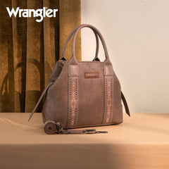 WG199-1824 Wrangler Carry-All Aztec Expandable Tote/Crossbody -Dark Khaki