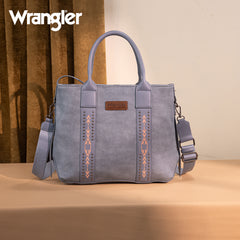 WG199-1824 Wrangler Carry-All Aztec Expandable Tote/Crossbody -Jean