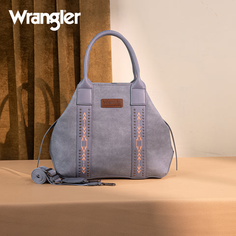 WG199-1824 Wrangler Carry-All Aztec Expandable Tote/Crossbody -Jean