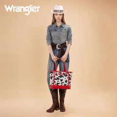 WG301-2002  Wrangler Cow Print Tote