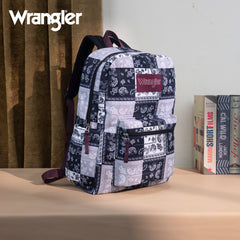 WG2000-008BK    Wrangler Paisley Print Backpack -Black