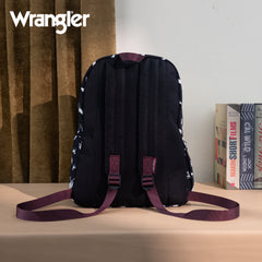 WG2000-007BK    Wrangler Horse Print Backpack - Black