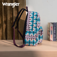 WG2000-012TQ    Wrangler Aztec Print Backpack -Turquoise