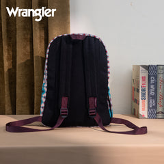 WG2000-012TQ    Wrangler Aztec Print Backpack -Turquoise