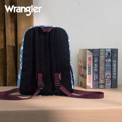 WG2000-005BL    Wrangler Horse Print Backpack - Blue