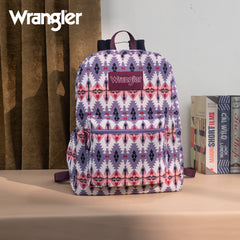 WG2000-015LV  Wrangler Aztec Print Backpack -Lavender