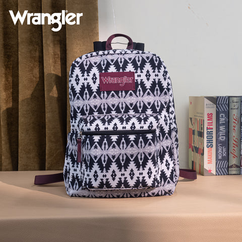 WG2000-011BK   Wrangler Aztec Print Backpack -Black